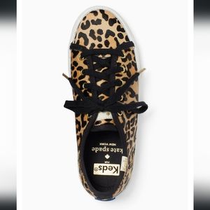 Keds for Kate Spade New York Kickstart Leopard Lace up Sneaker 7 New
